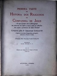 Imagem de  PRIMEIRA PARTE da Historia dos Religiosos da Companhia de Jesus. Coimbra. 1957-1962
