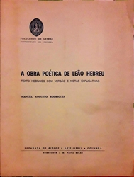 Imagem de A obra poetica de de Leão Hebreu