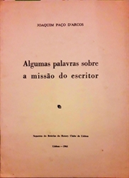 Imagem de Algumas palavras sobre a missão do escritor 