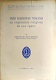 Imagem de Frei Sebastião Toscano na conjuntura religiosa da sua época